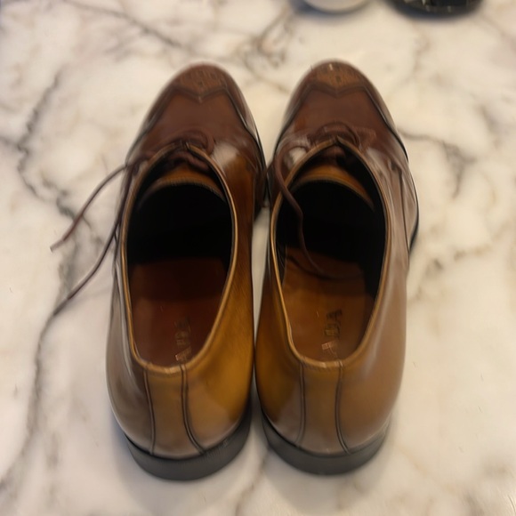 Brown Prada size 11 1/2 dress shoe, like new - Picture 3 of 4
